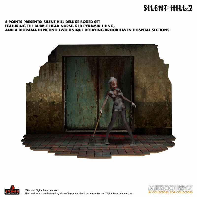 5 Point Silent Hill 2 Red Pyramid Thing & Bubble Head Nurse 3.75 Inch Action Figure Deluxe Set - Image 3