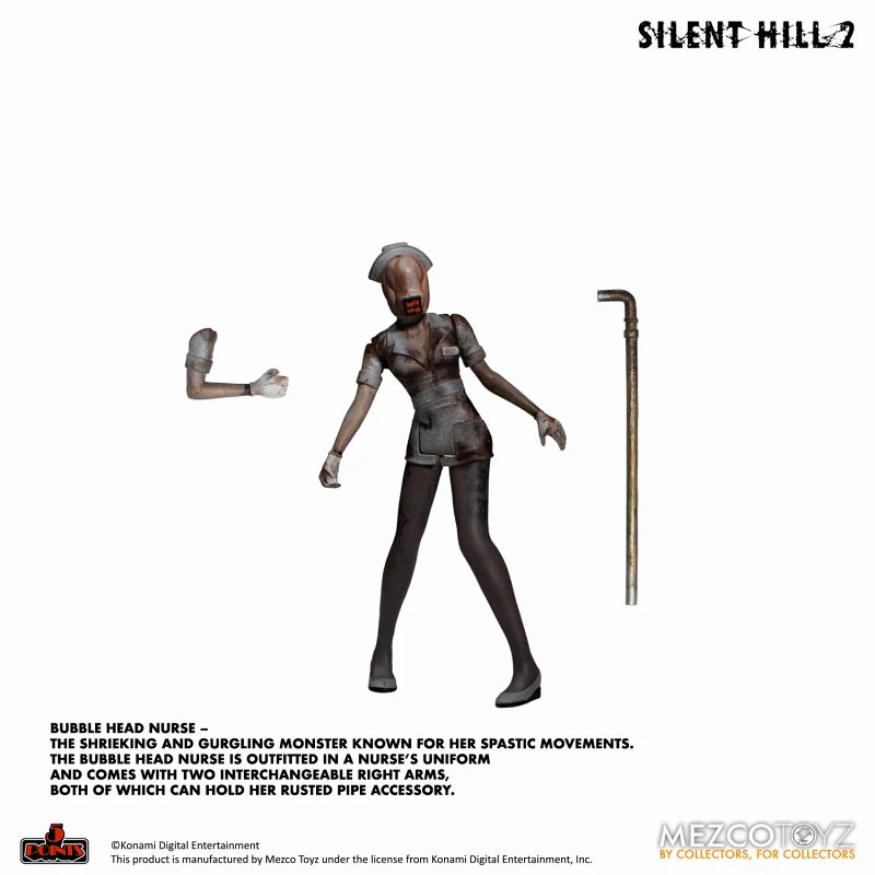 5 Point Silent Hill 2 Red Pyramid Thing & Bubble Head Nurse 3.75 Inch Action Figure Deluxe Set - Image 7