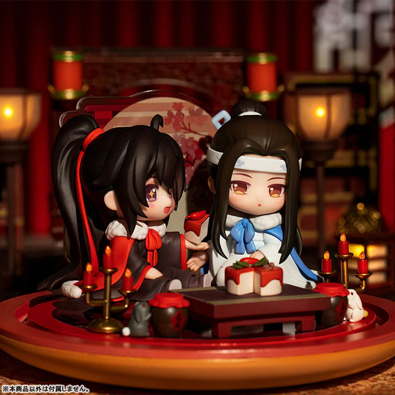 Anime "The Master of Diabolism" Wei Wuxian & Lan Wangji Set Enjoying Wine Under the Moon Ver. Deformed Figure 2 Figures Set - Image 3