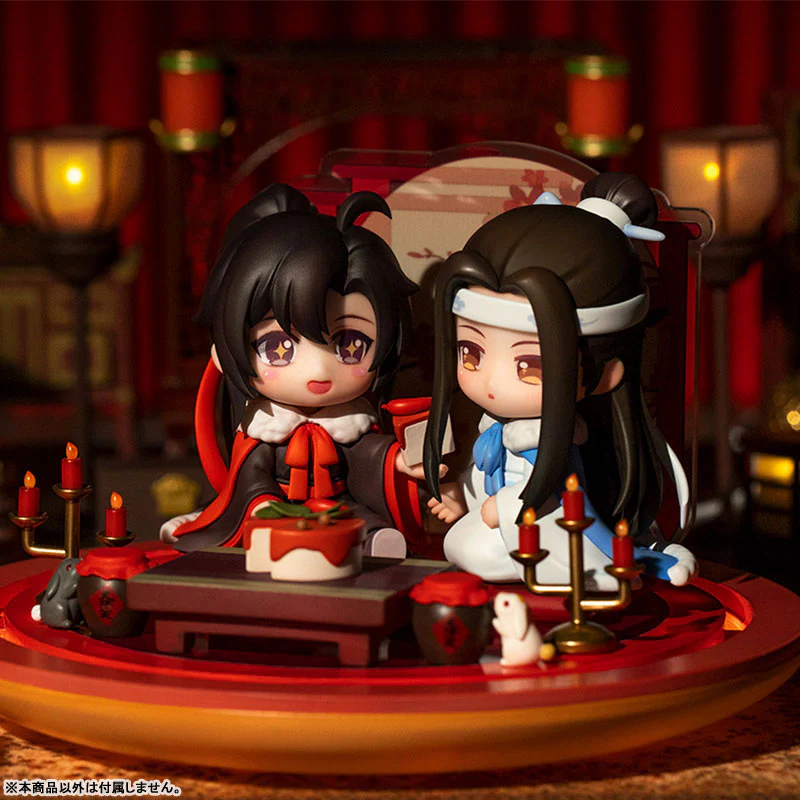 Anime "The Master of Diabolism" Wei Wuxian & Lan Wangji Set Enjoying Wine Under the Moon Ver. Deformed Figure 2 Figures Set - Image 4