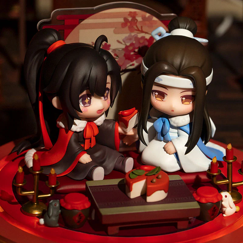 Anime "The Master of Diabolism" Wei Wuxian & Lan Wangji Set Enjoying Wine Under the Moon Ver. Deformed Figure 2 Figures Set - Image 7