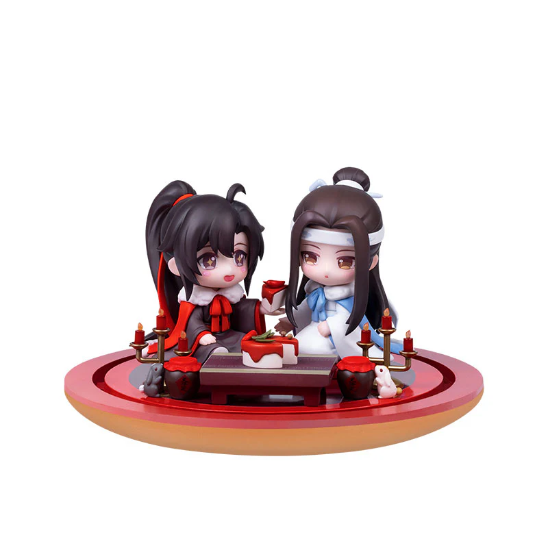 Anime "The Master of Diabolism" Wei Wuxian & Lan Wangji Set Enjoying Wine Under the Moon Ver. Deformed Figure 2 Figures Set - Image 8