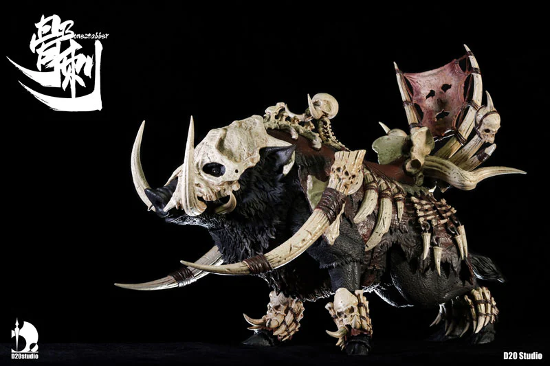 Battle Boar - Bone Stabber - Black - 1/12 (D20studio) - Image 3