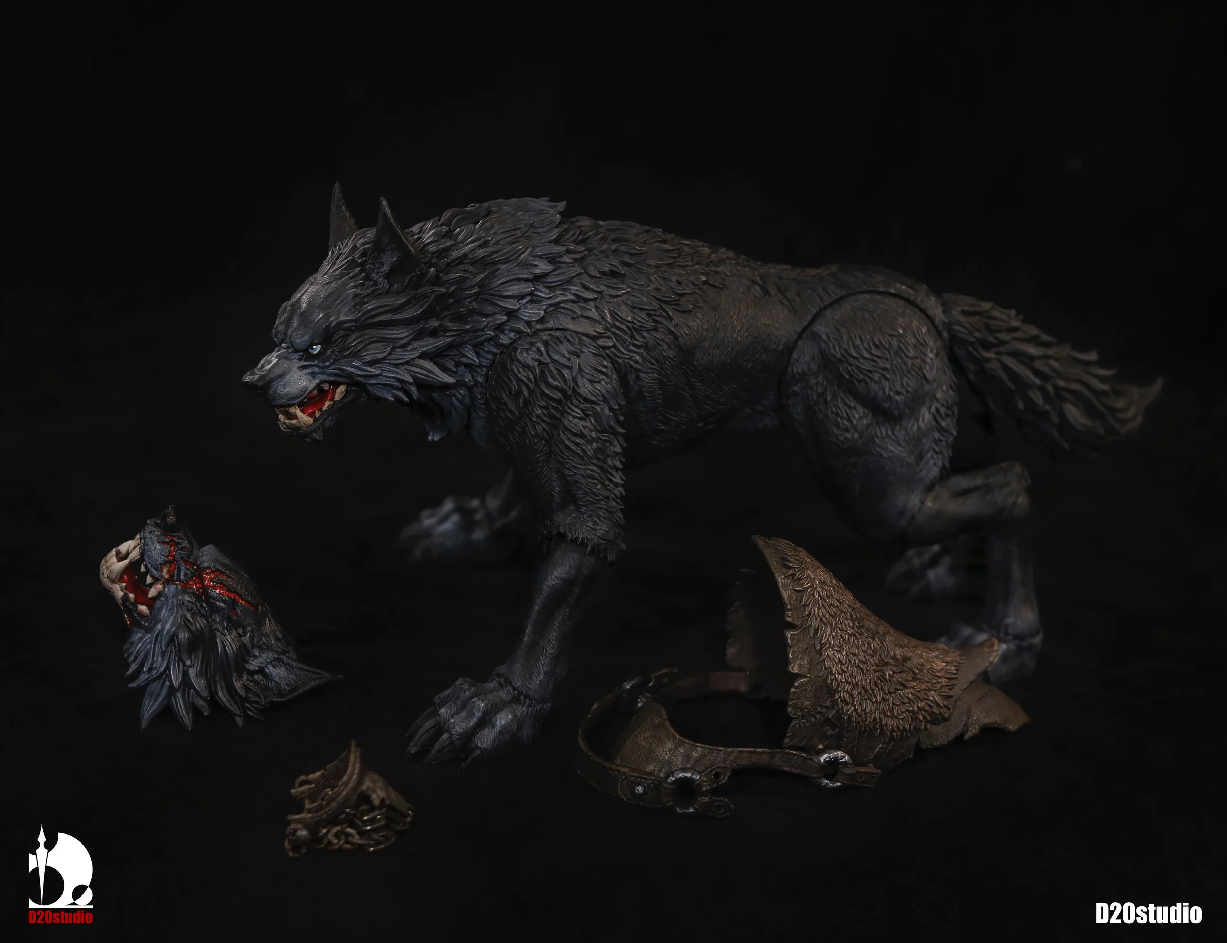 Battle Wolf - Iron Blade - Basic Edition - Black - 1/12 (D20studio) - Image 2