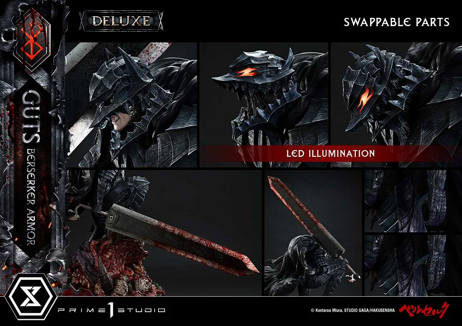 Berserk - Guts - Ultimate Premium Masterline - 1/4 - Berserker Armor, Grunbeld VS Guts, DX Version (Prime 1 Studio) - Image 6