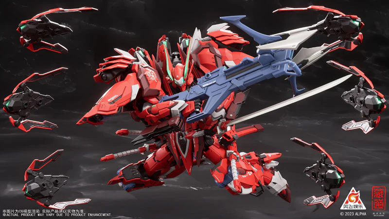 CD-FA-04 - KAINAR ASY-TAC FRONTEER - DSK-02 Full Armor Dussack - Red Night Dedicated Machine - 1/100 (ZEN Of Collectible) - Image 5