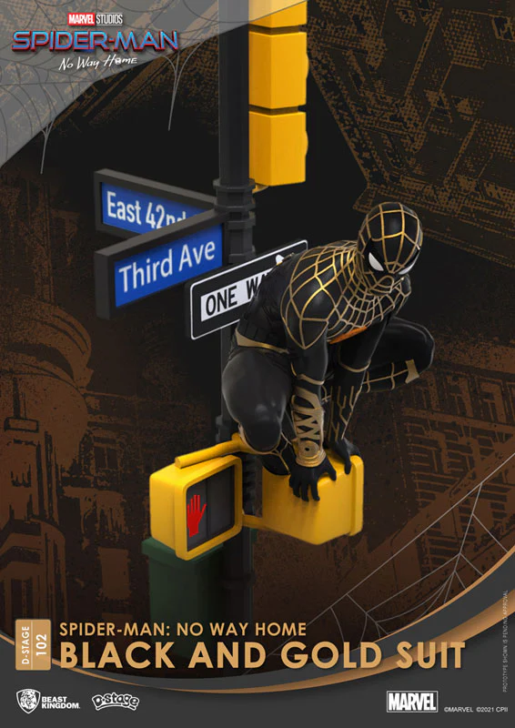 D Stage #102 "Spider-Man: No Way Home" Spider-Man (Black & Gold Suit) - Image 5