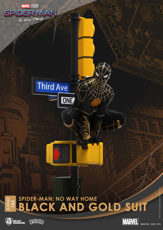 D Stage #102 "Spider-Man: No Way Home" Spider-Man (Black & Gold Suit) - Image 7