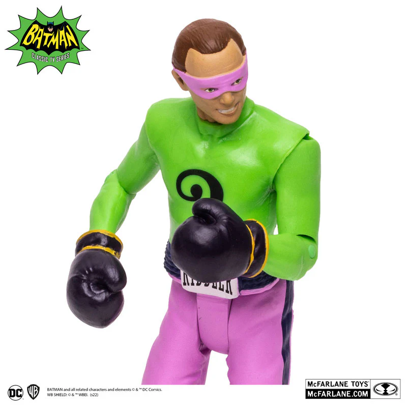 DC Comics DC Retro 6 Inch Action Figure #09 Riddler (Boxing) Batman 1966 TV Series