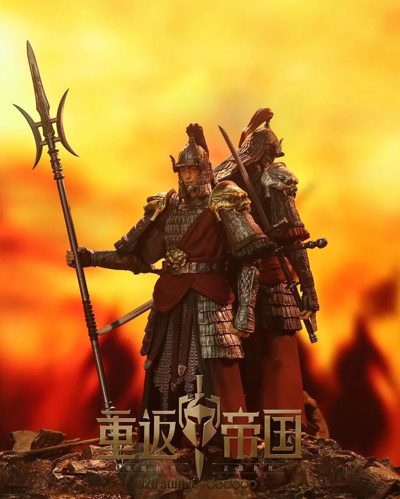 DODOWO×D20studio - DAWN OF KINGDOMS - Chinese Swordsman - Silver - 1/12 (DODOWO) - Image 2