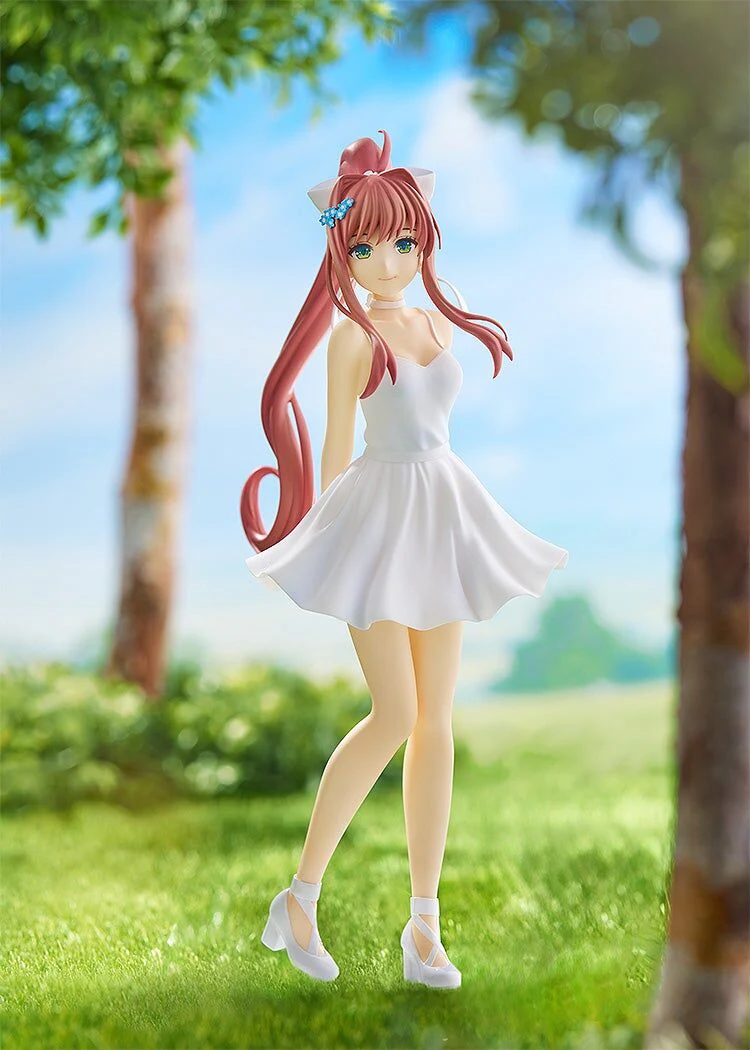 Doki Doki Literature Club! - Monika - Pop Up Parade - White Dress Ver. (Good Smile Company) - Image 3