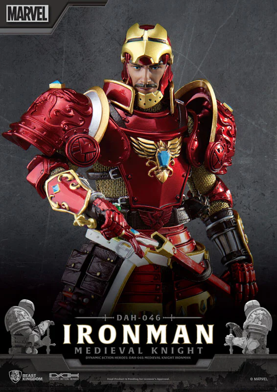 Dynamic Action Heroes #046 "Marvel Comics" Iron Man (Medieval Knight) - Image 11