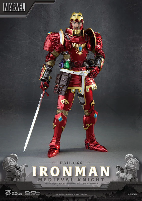 Dynamic Action Heroes #046 "Marvel Comics" Iron Man (Medieval Knight) - Image 4
