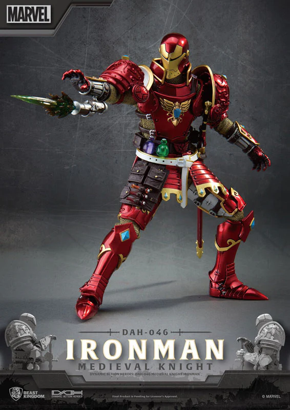 Dynamic Action Heroes #046 "Marvel Comics" Iron Man (Medieval Knight) - Image 5