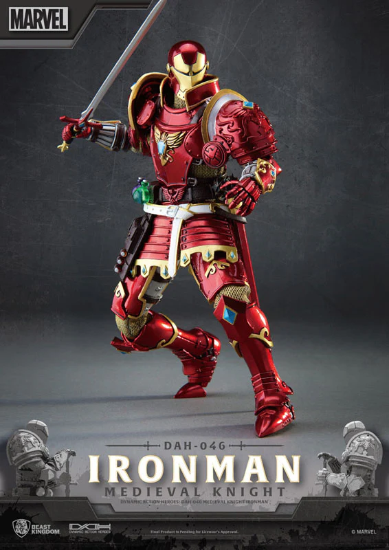 Dynamic Action Heroes #046 "Marvel Comics" Iron Man (Medieval Knight) - Image 7