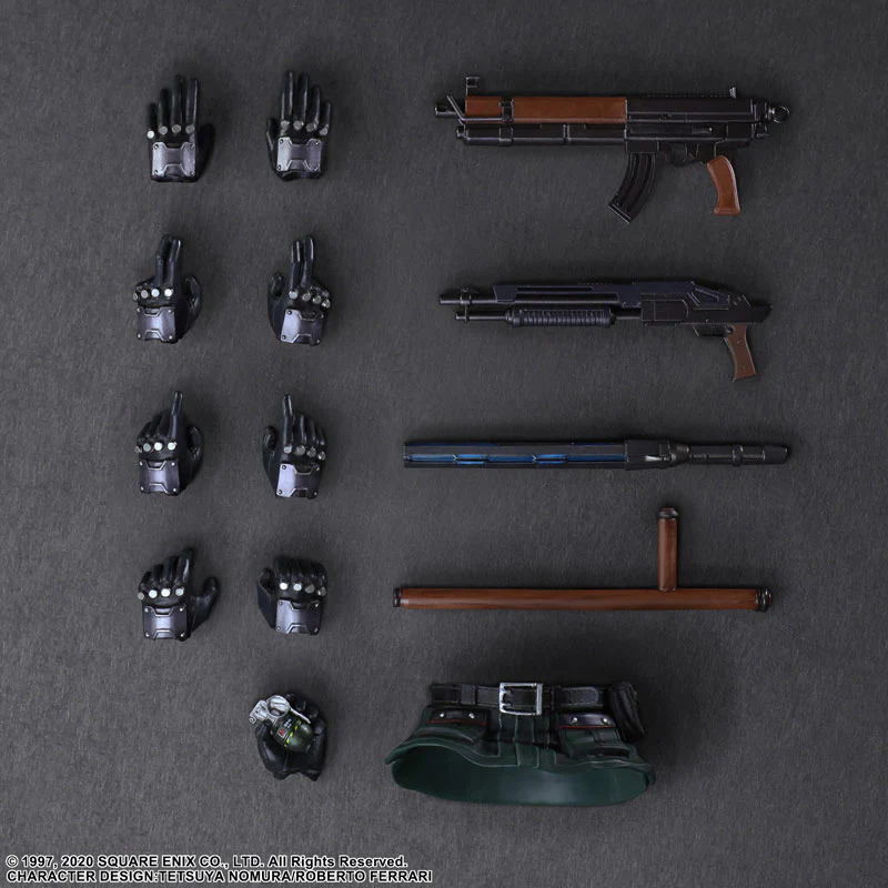 Final Fantasy VII Remake - Keibihei - Play Arts Kai - & Bike Set (Square Enix) - Image 6