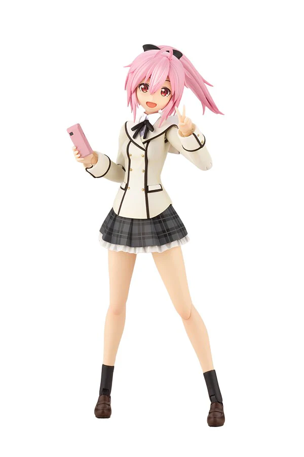 Frame Arms Girl - Gennai Ao - Sousaishojoteien - 1/10 - Wakaba Girls' High School Winter Clothes, Dreaming Style Happy Monochrome (Kotobukiya) [Shop Exclusive]