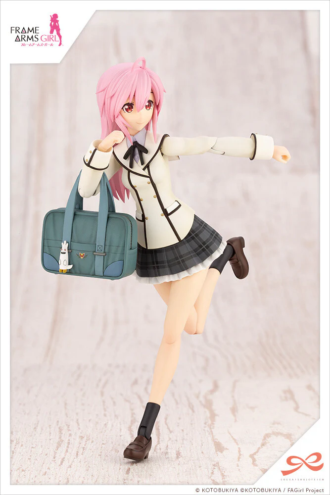 Frame Arms Girl - Gennai Ao - Sousaishojoteien - 1/10 - Wakaba Girls' High School Winter Clothes, Dreaming Style Happy Monochrome (Kotobukiya) [Shop Exclusive] - Image 3