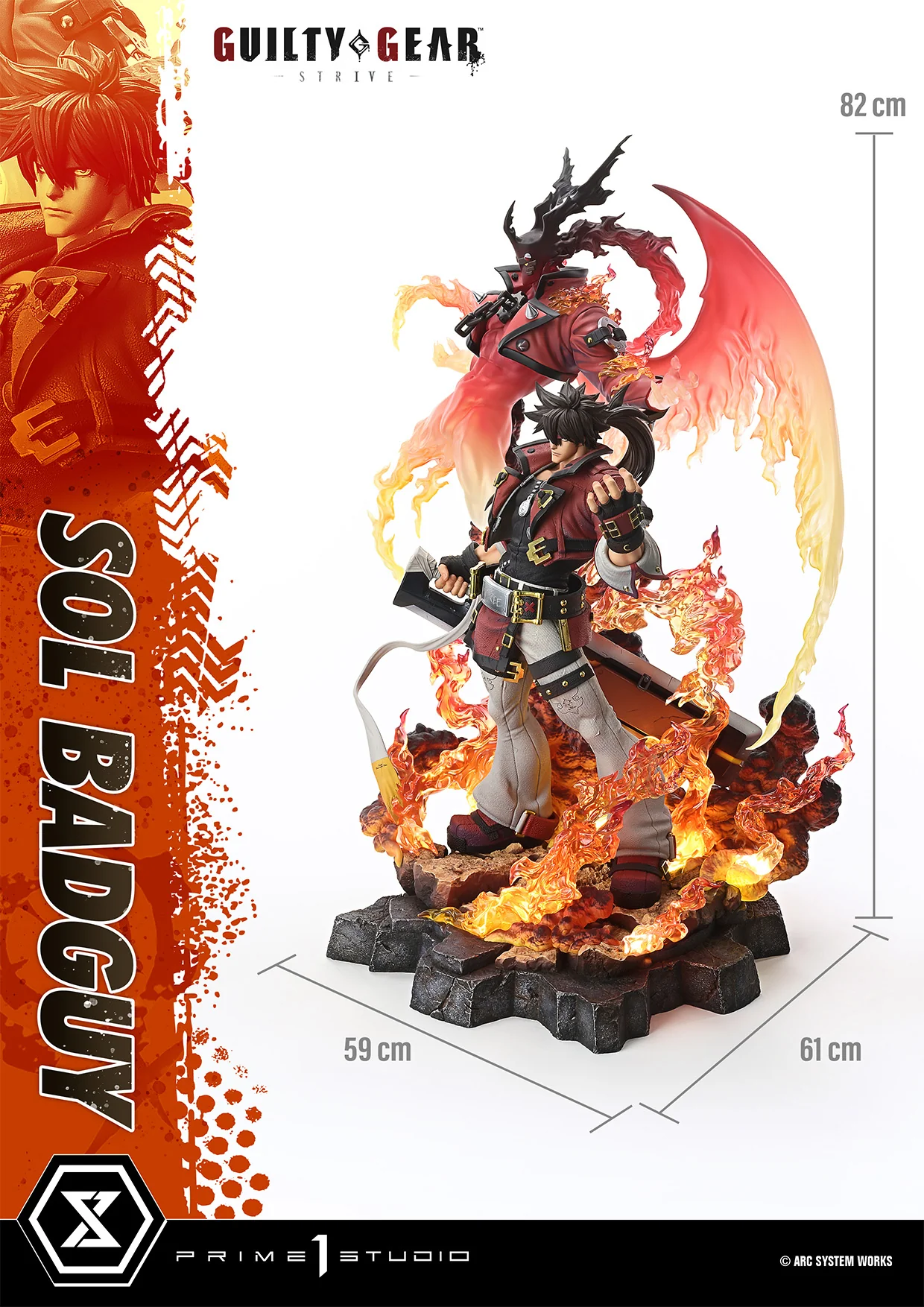 Guilty Gear -Strive- - Sol Badguy - Ultimate Premium Masterline - 1/4 (Prime 1 Studio) - Image 5