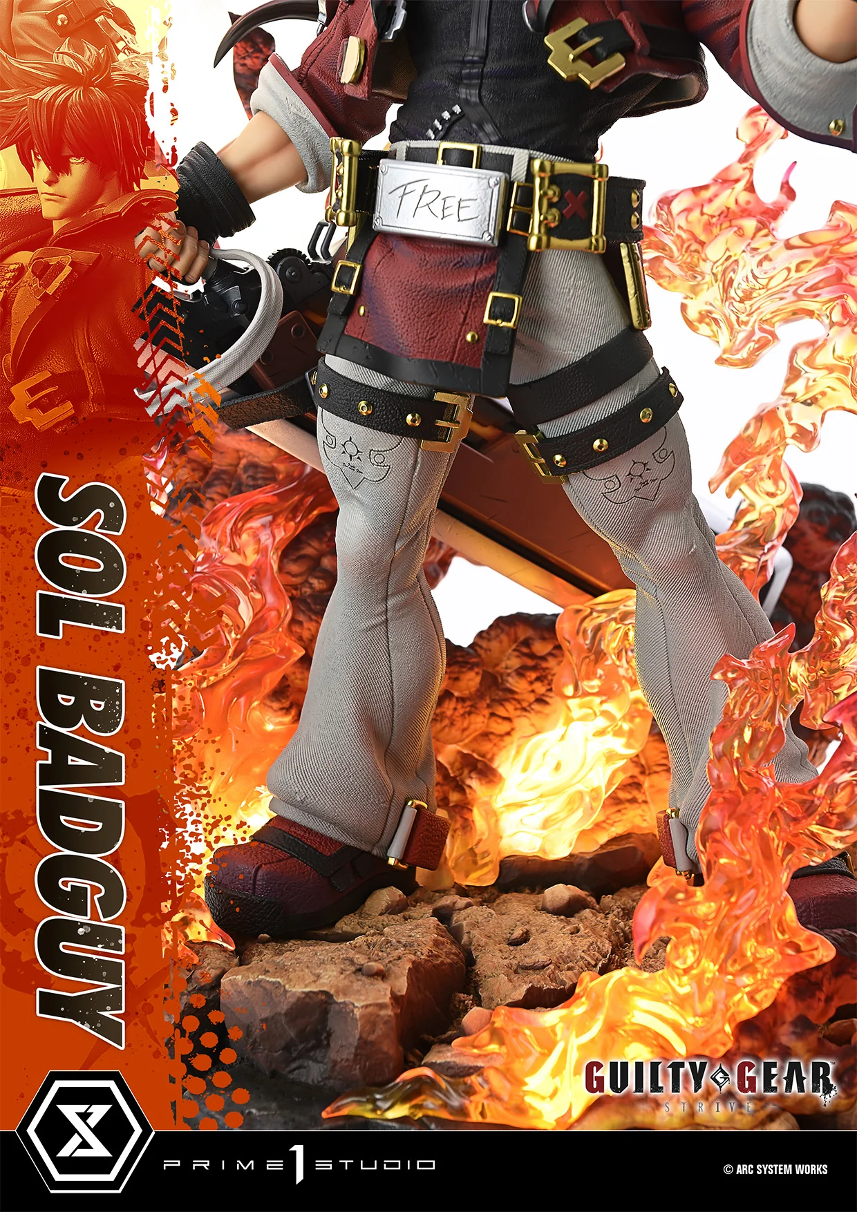 Guilty Gear -Strive- - Sol Badguy - Ultimate Premium Masterline - 1/4 (Prime 1 Studio) - Image 8