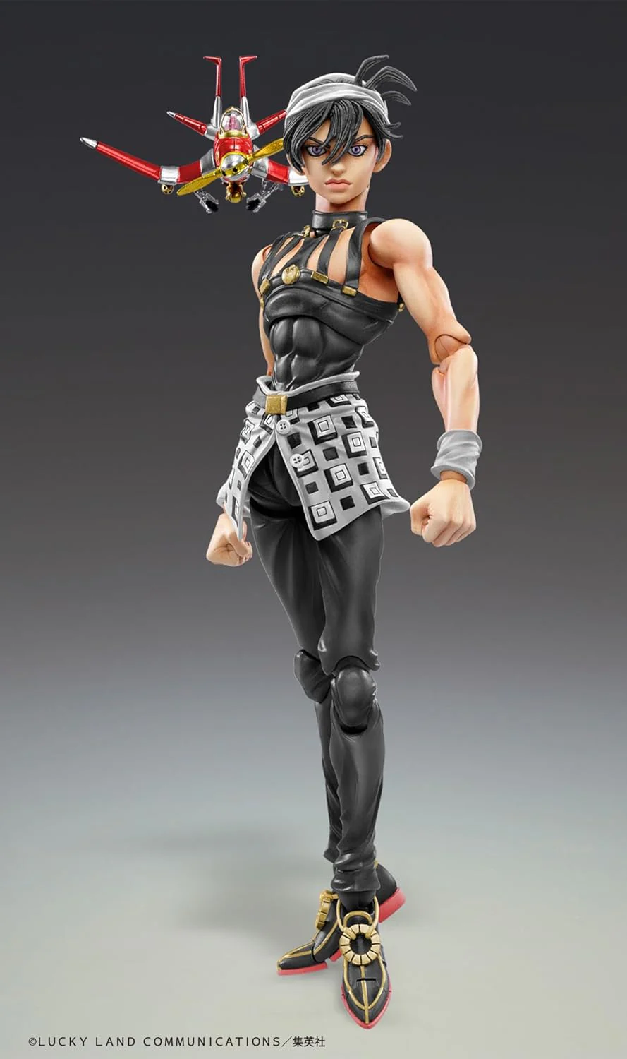 Jojo no Kimyou na Bouken - Ougon no Kaze - Aerosmith - Clash - Formaggio - Narancia Ghirga - Super Action Statue - Ver. Black (Medicos Entertainment) - Image 4