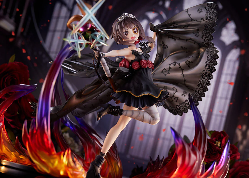 Kono Subarashii Sekai ni Shukufuku o! - Chomusuke - Megumin - F:Nex - 1/7 - Shikkoku no Bara Dress ver. (FuRyu) - Image 3