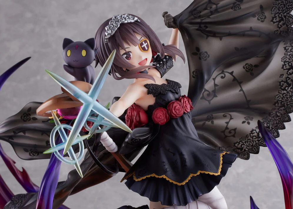 Kono Subarashii Sekai ni Shukufuku o! - Chomusuke - Megumin - F:Nex - 1/7 - Shikkoku no Bara Dress ver. (FuRyu) - Image 4
