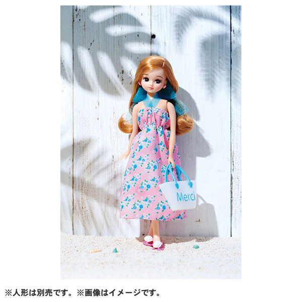 Licca-chan LW-13 Gingham Checker & Flower Swimsuit Set - Image 4