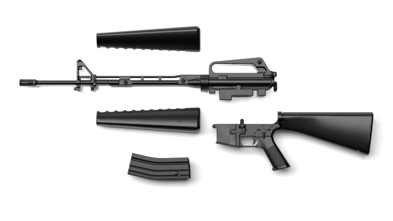 LittleArmory [LADF22] Anime: Girls' Frontline M16A1 Type 1/12 Plastic Model - Image 4