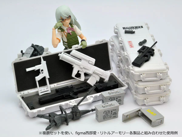 LittleArmory [LD038] Military Hard Case A3 - White x Gray 1/12 Plastic Model - Image 2