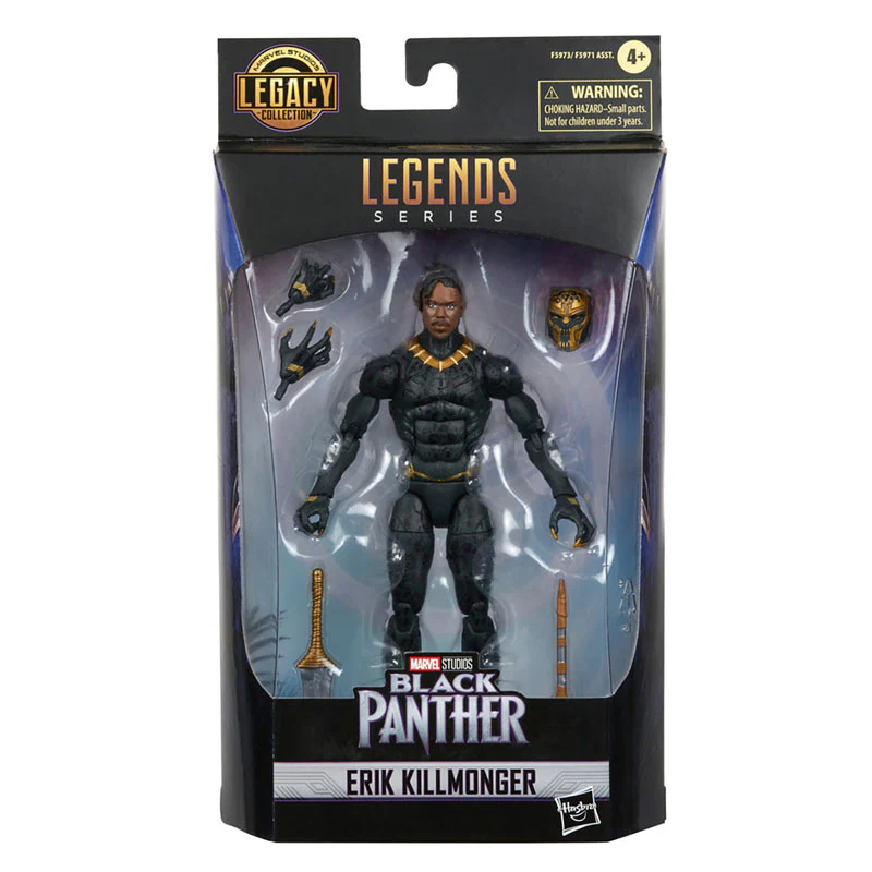 Marvel - Marvel Legends: 6 Inch Action Figure - MCU Series / Legacy Collection: Erik Killmonger [Movie / Black Panther] - Image 5
