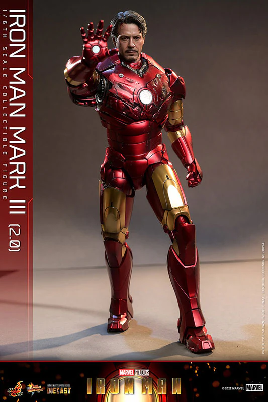 Movie Masterpiece Diecast - Iron Man - Mark 3 Version 2.0 - 1/6 (Hot Toys) - Image 2