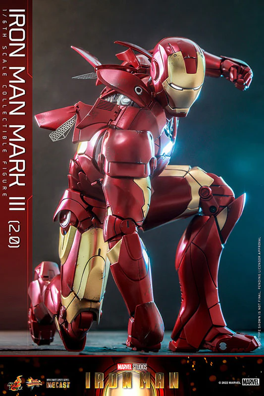 Movie Masterpiece Diecast - Iron Man - Mark 3 Version 2.0 - 1/6 (Hot Toys) - Image 5