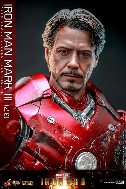 Movie Masterpiece Diecast - Iron Man - Mark 3 Version 2.0 - 1/6 (Hot Toys) - Image 6