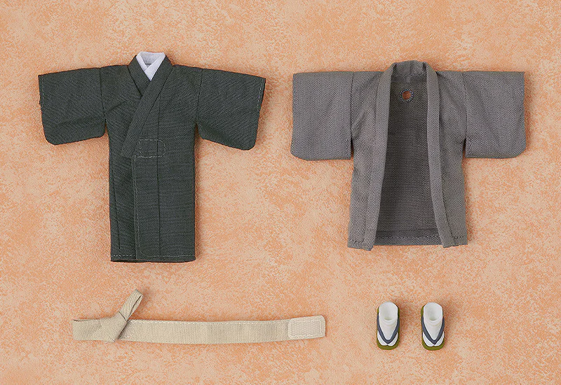 Nendoroid Doll: Outfit Set - Kimono - Boy, Gray (Good Smile Company) - Image 2