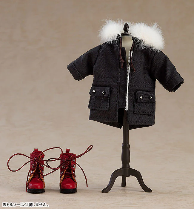 Nendoroid Doll Warm Clothing Set: Boots & Mod Coat (Black) - Image 3
