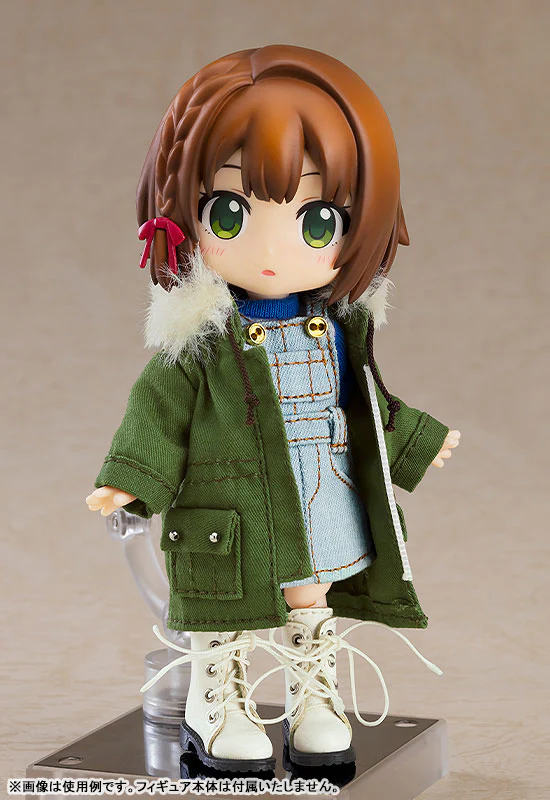 Nendoroid Doll Warm Clothing Set: Boots & Mod Coat (Khaki Green) - Image 2