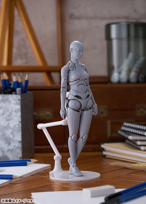 Nishimura Style Drawing Doll Olive - Gray (Good Smile Company, Max Factory) - Image 2