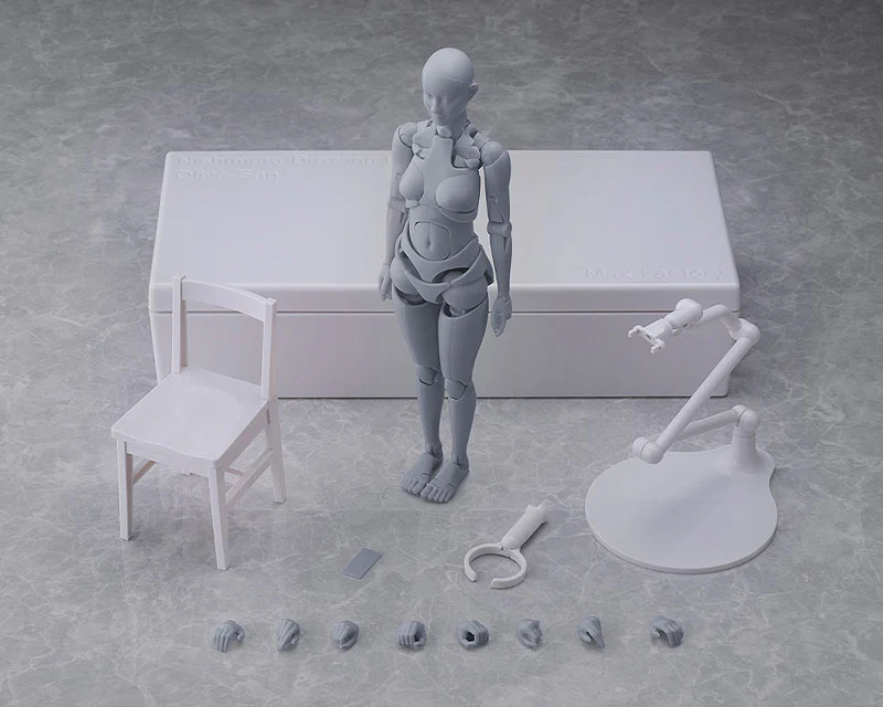 Nishimura Style Drawing Doll Olive - Gray (Good Smile Company, Max Factory) - Image 5