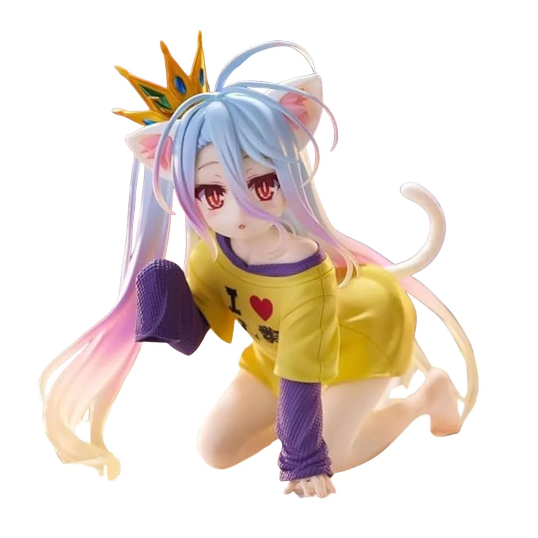 No Game No Life - Shiro - Desktop Cute - Nekomimi T-Shirt ver. (Taito)