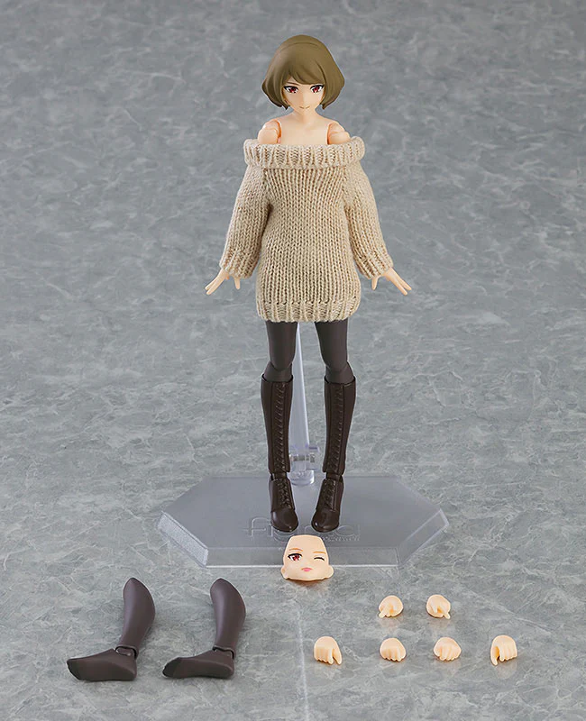 Original Character - Figma #574 - figma Styles - Chiaki - Off-the-Shoulder Sweater Dress (Max Factory) - Image 7