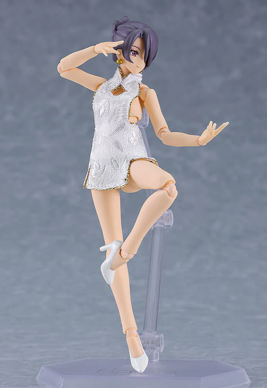 Original - Figma #569b - figma Styles - Mika - Mini Skirt Chinese Dress Outfit, White (Max Factory) - Image 2