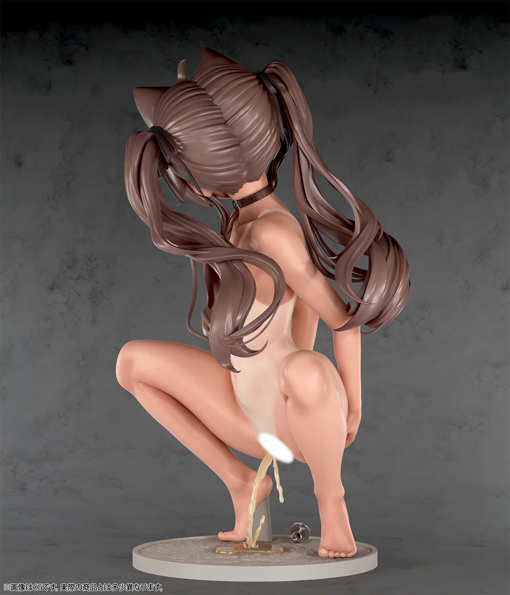 Original - Nikukan Girl - Chibi Neko Musume Nekoyashiki Chako - 1/5 - School Swimsuit Tan Ver. (Insight) - Image 6