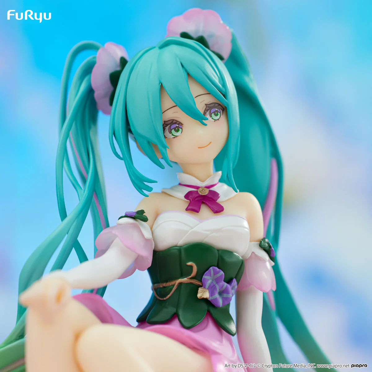 Piapro Characters - Hatsune Miku - Flower Fairy - Noodle Stopper Figure - Asagao, Pink ver. (FuRyu) - Image 6
