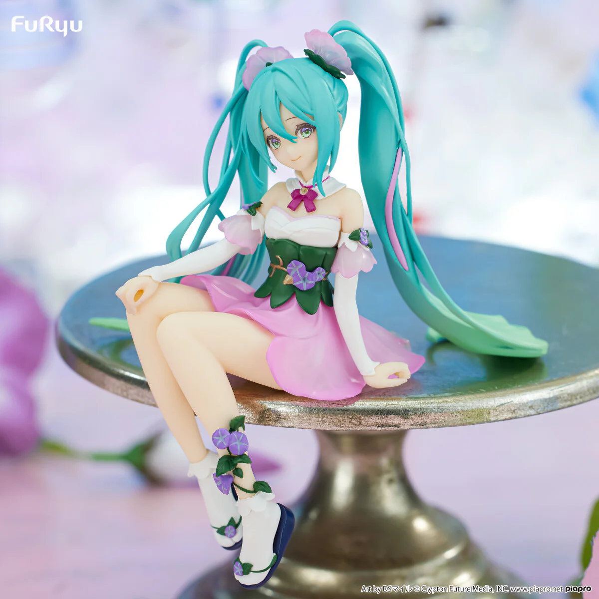 Piapro Characters - Hatsune Miku - Flower Fairy - Noodle Stopper Figure - Asagao, Pink ver. (FuRyu) - Image 7