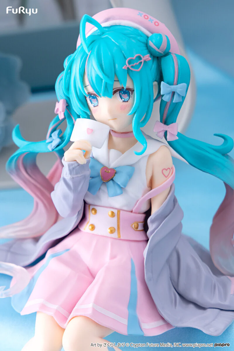 Piapro Characters - Hatsune Miku - Noodle Stopper Figure - Koisuru Sailor Fuku, Gray ver. (FuRyu) - Image 3