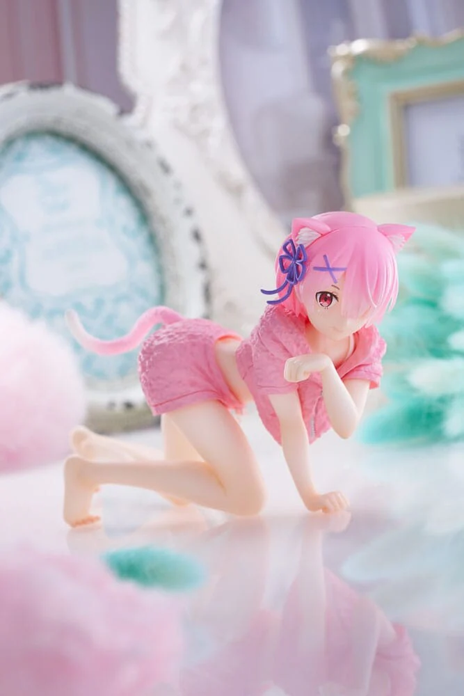 Re:Zero kara Hajimeru Isekai Seikatsu - Ram - Desktop Cute - Cat room wear ver. (Taito) - Image 2