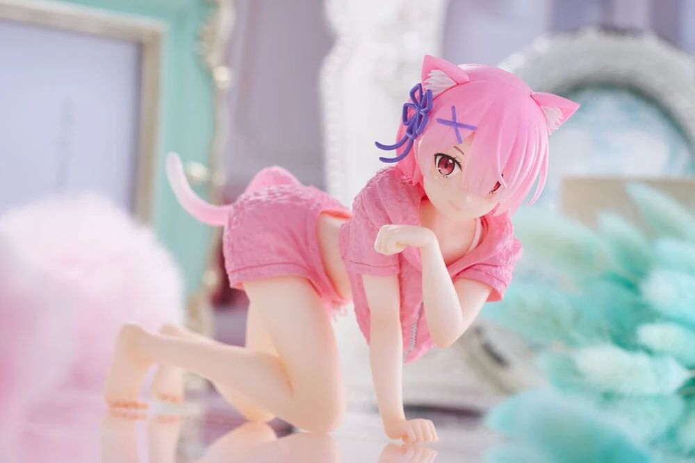 Re:Zero kara Hajimeru Isekai Seikatsu - Ram - Desktop Cute - Cat room wear ver. (Taito) - Image 3