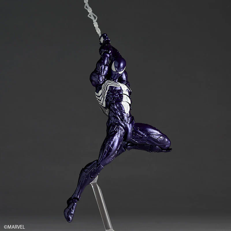 Spider-Man - Symbiote Spider-Man - Amazing Yamaguchi - Revoltech - Purple Ver. (Kaiyodo) - Image 4