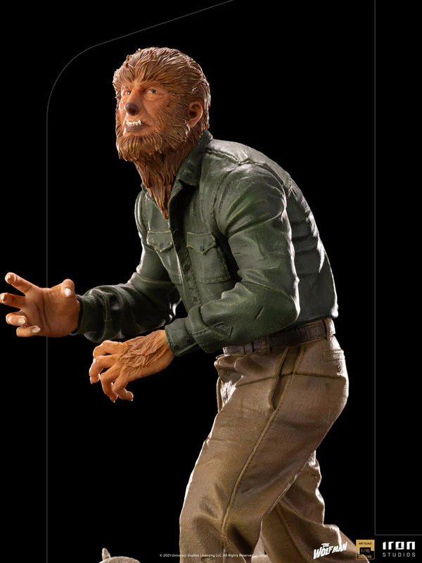 "Universal Monsters" Iron Studios Statue "Deluxe Art Scale" 1/10 Scale Wolf Man - Image 4